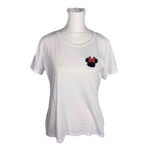 Kate Spade Disney Collab Minnie Patch Tee Short Sleeve Fresh White Medium